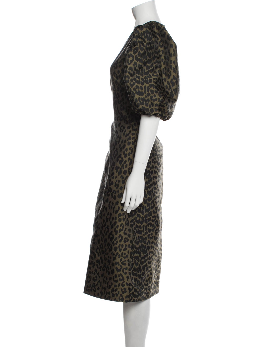 Ganni Animal Print Midi Length Dress - image 2