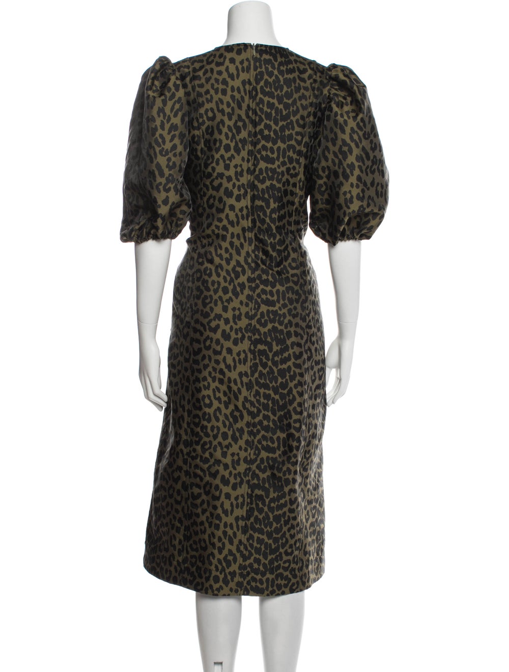 Ganni Animal Print Midi Length Dress - image 3