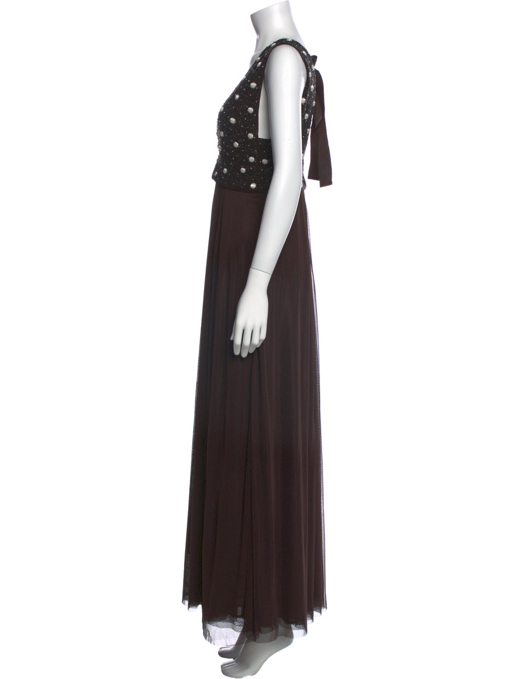 Ganni V-Neck Long Dress - image 2