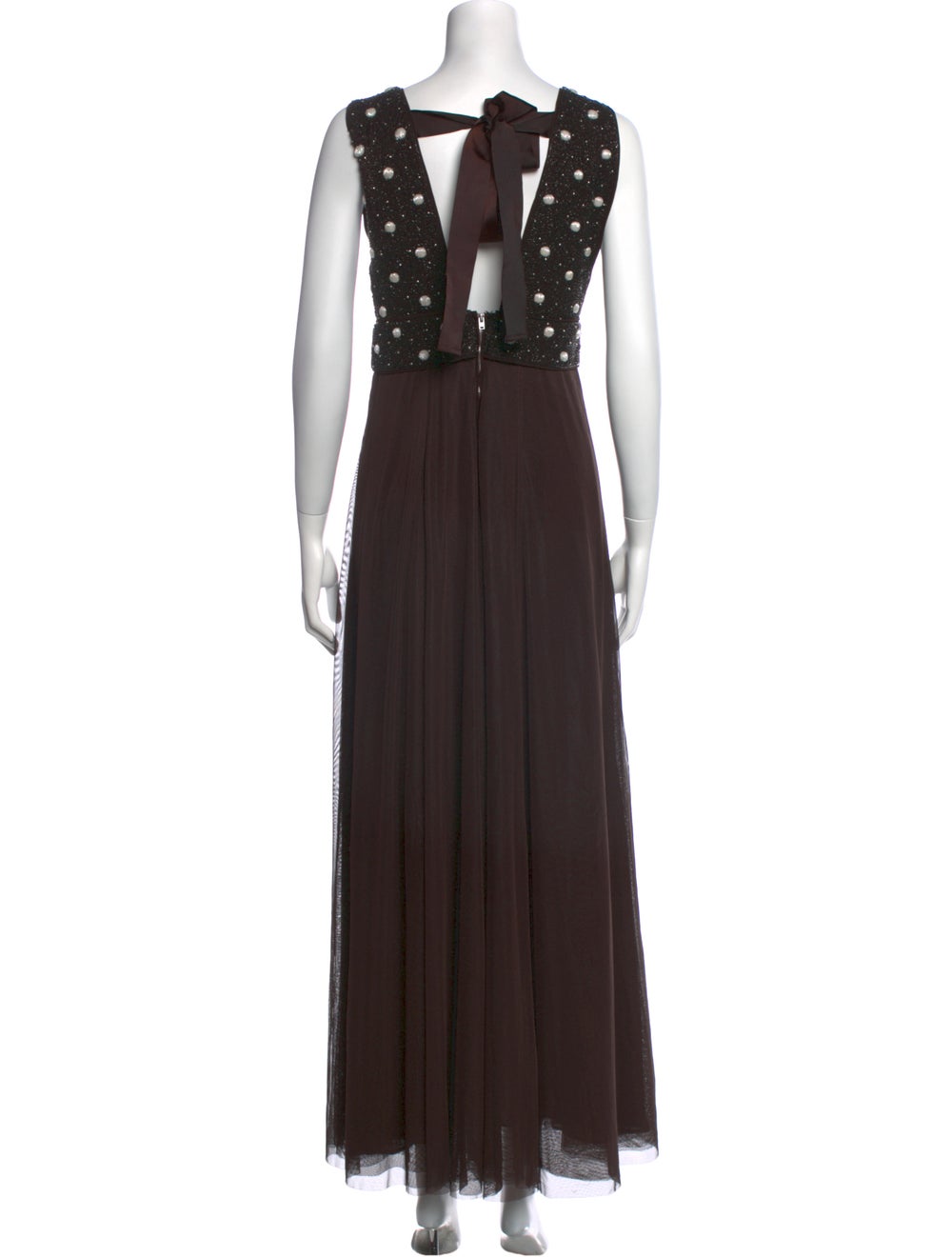 Ganni V-Neck Long Dress - image 3