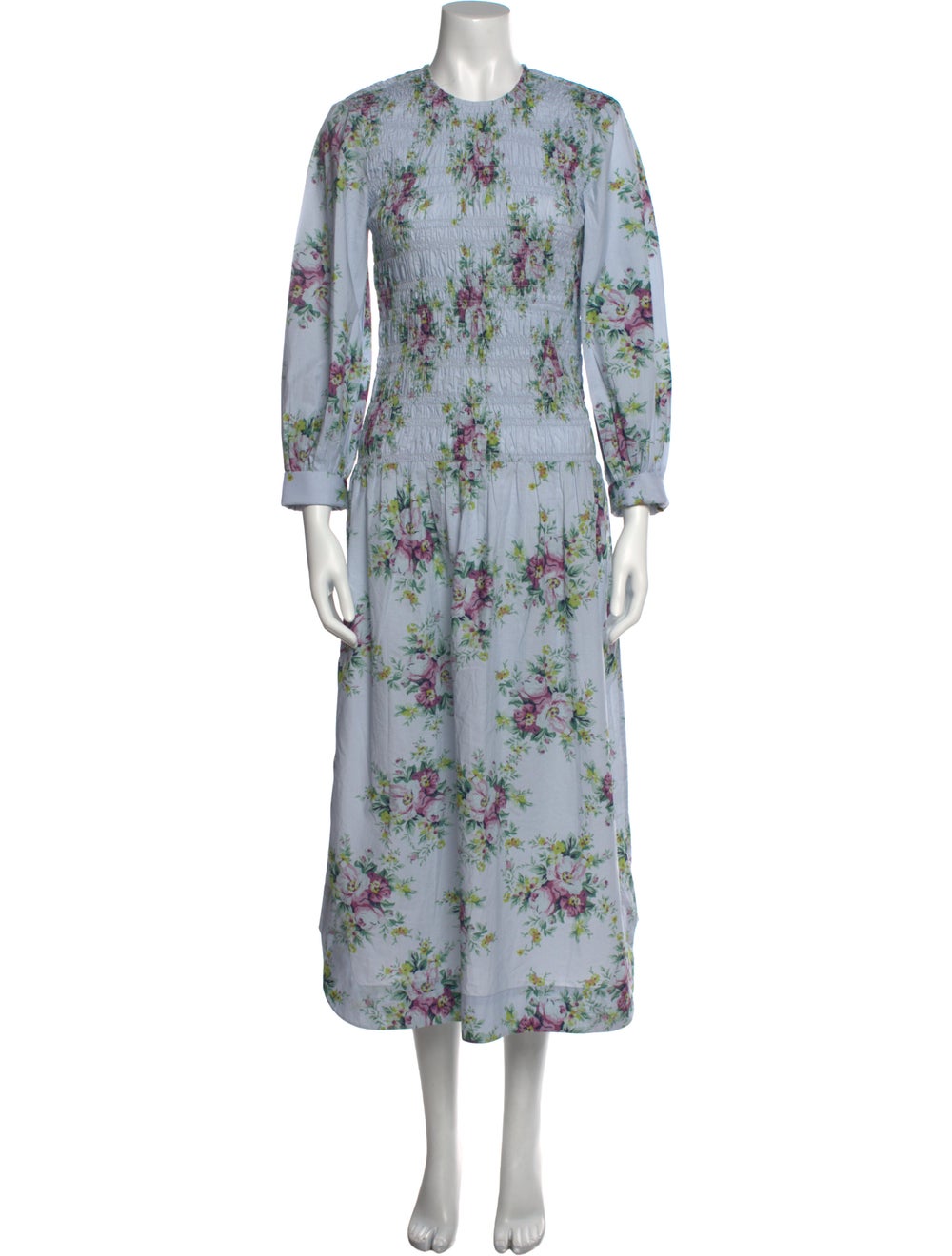 Ganni Floral Print Long Dress - image 1