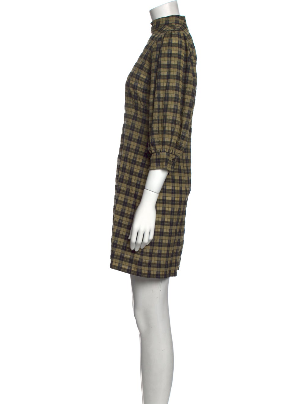 Ganni Plaid Print Mini Dress - image 2
