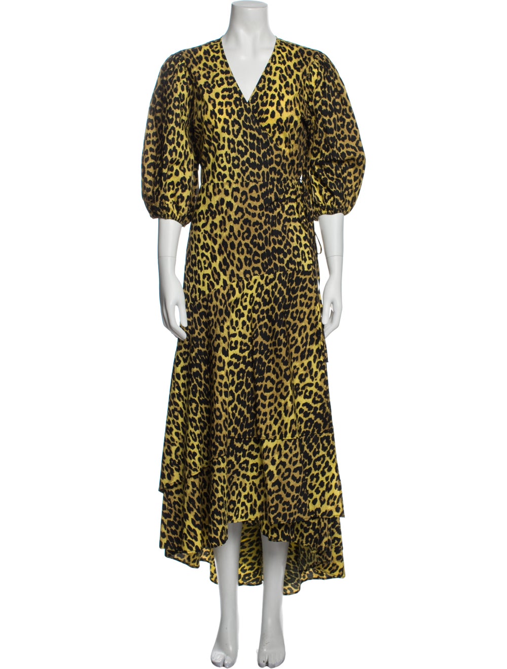 Ganni Animal Print Long Dress - image 1
