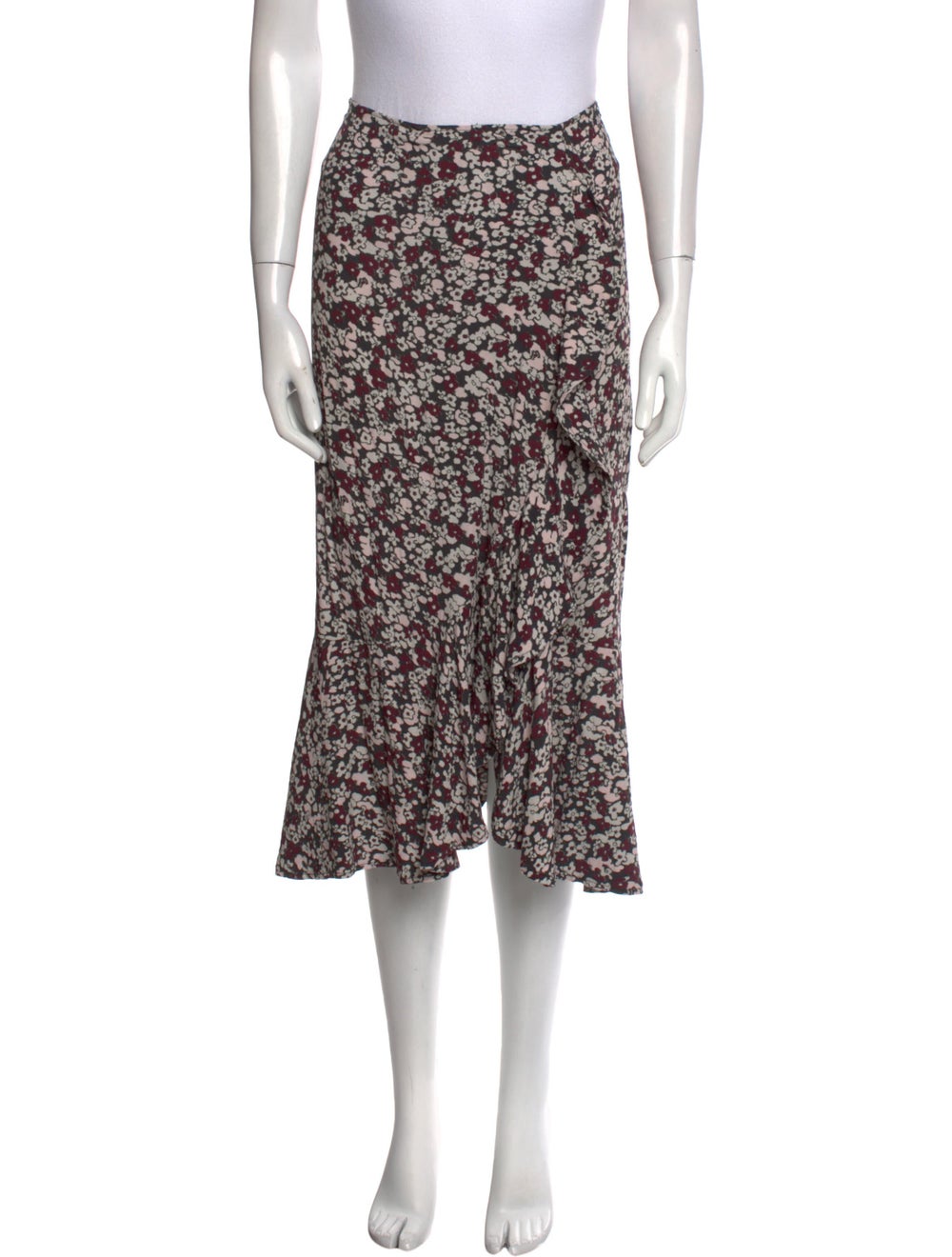 Ganni Floral Print Midi Length Skirt - image 1