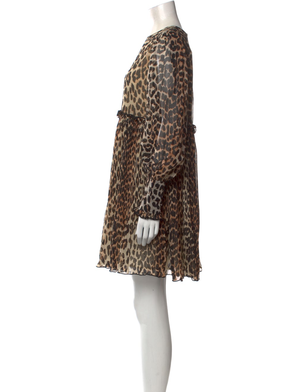 Ganni Animal Print Mini Dress - image 2