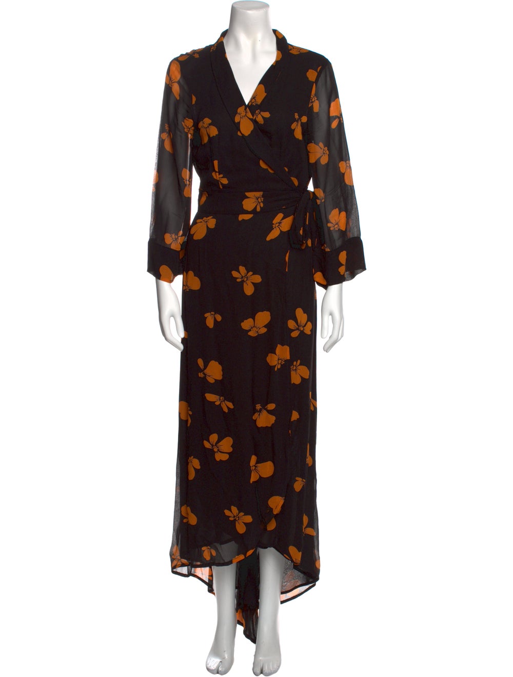 Ganni Floral Print Long Dress - image 1