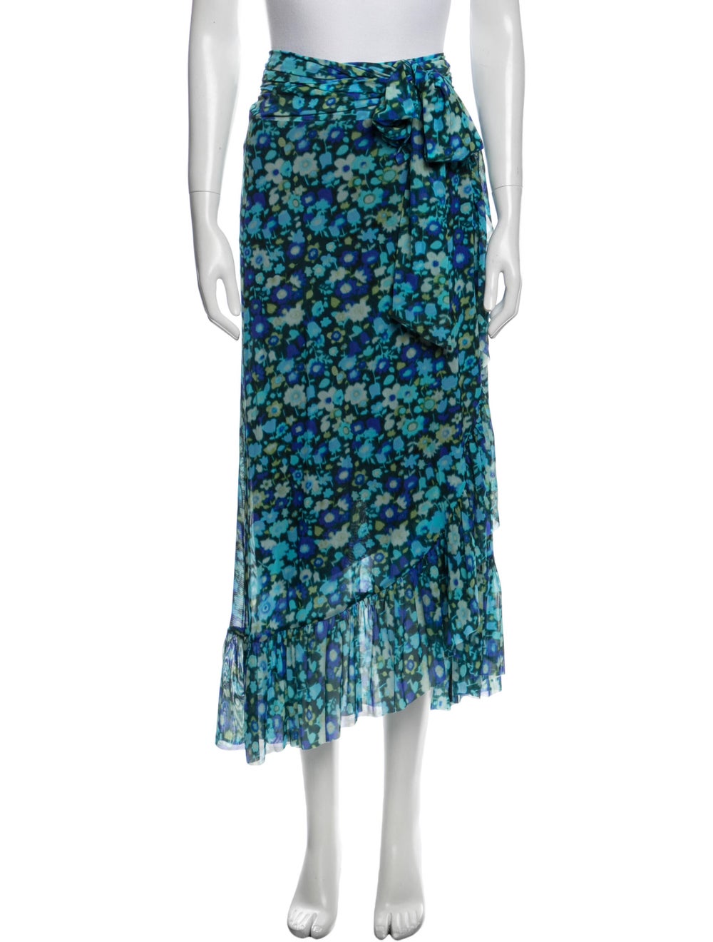 Ganni Floral Print Long Skirt - image 1