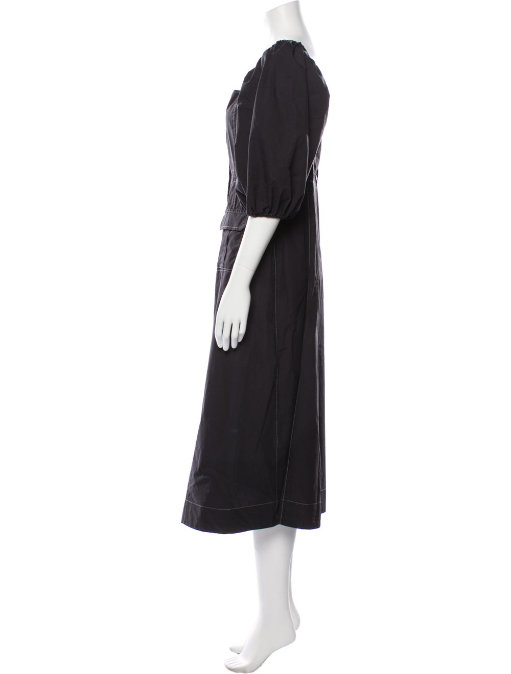 Ganni Square Neckline Long Dress - image 2