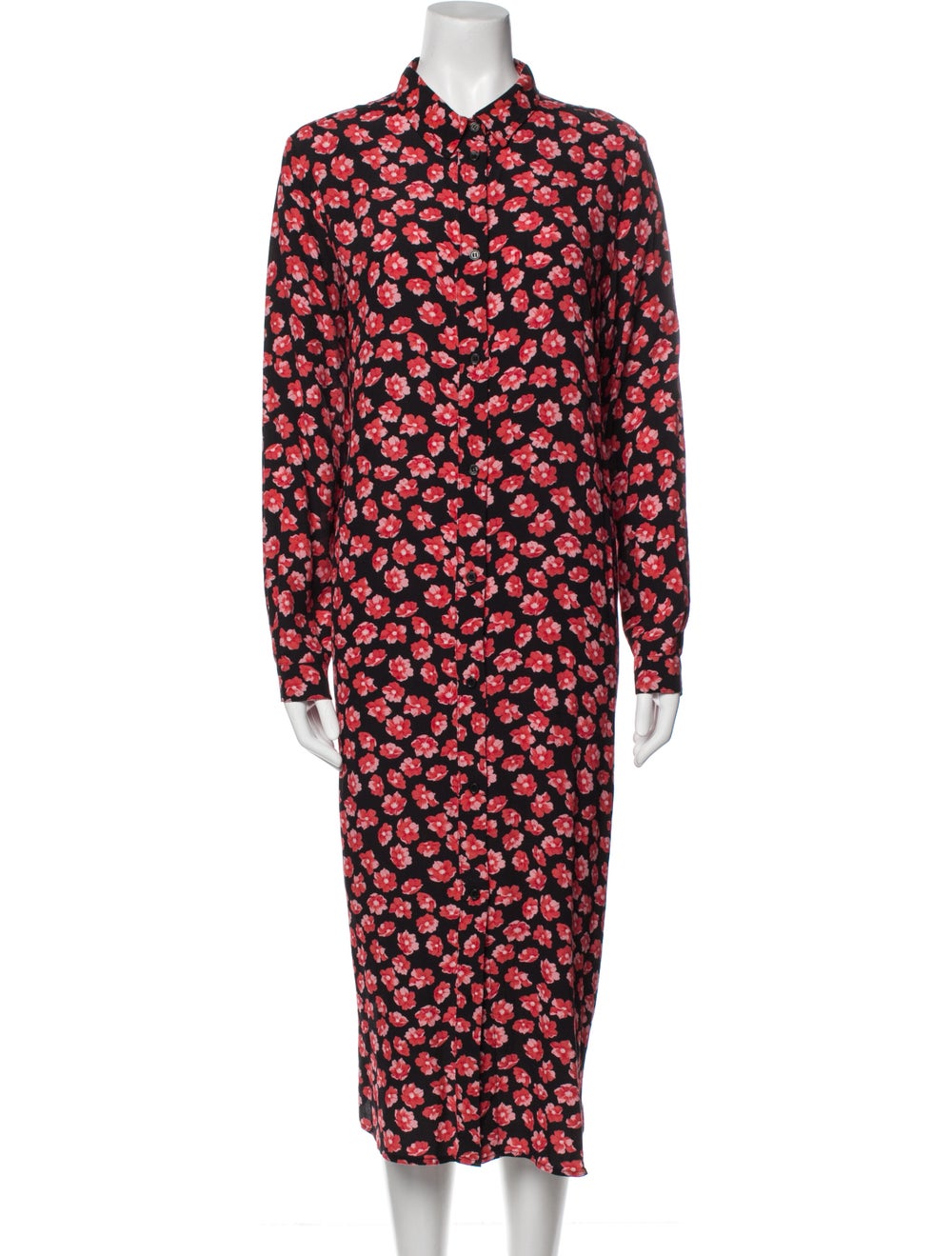 Ganni Floral Print Long Dress - image 1