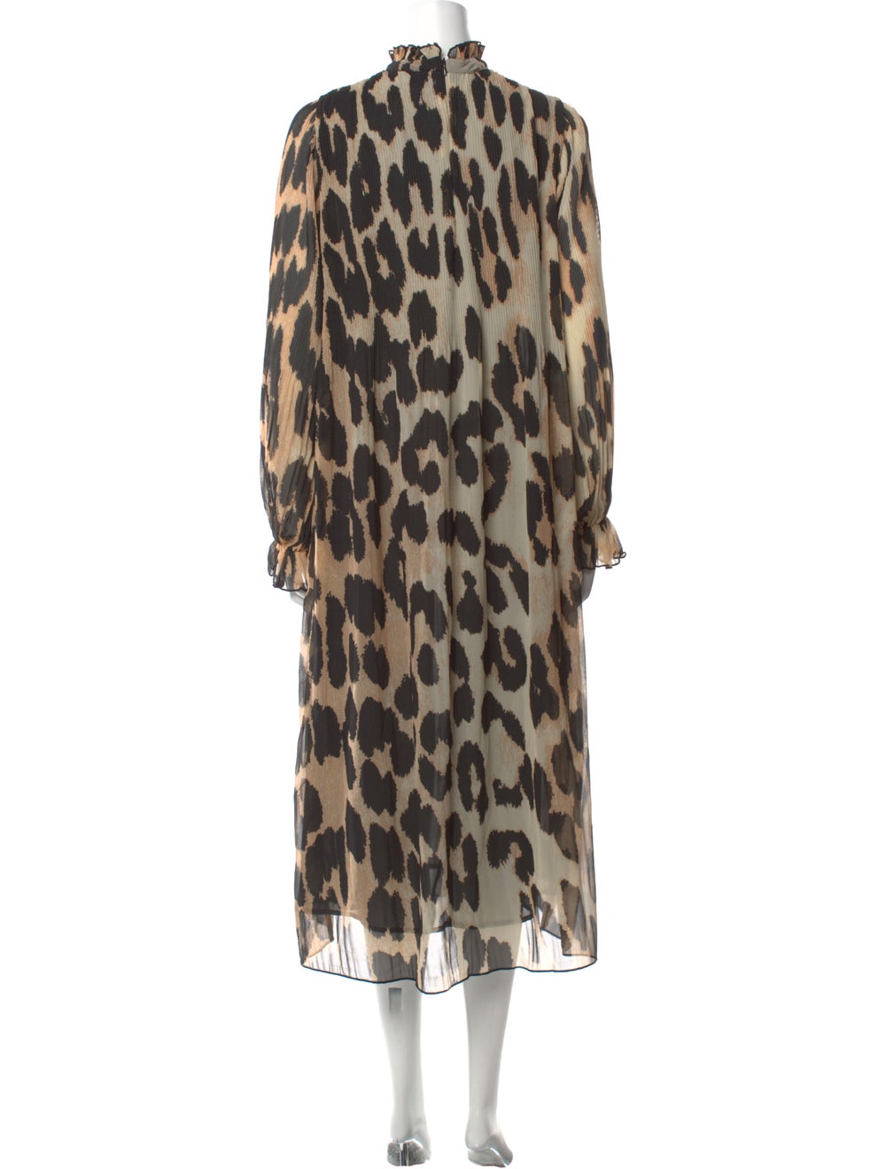 Ganni Animal Print Long Dress - image 3