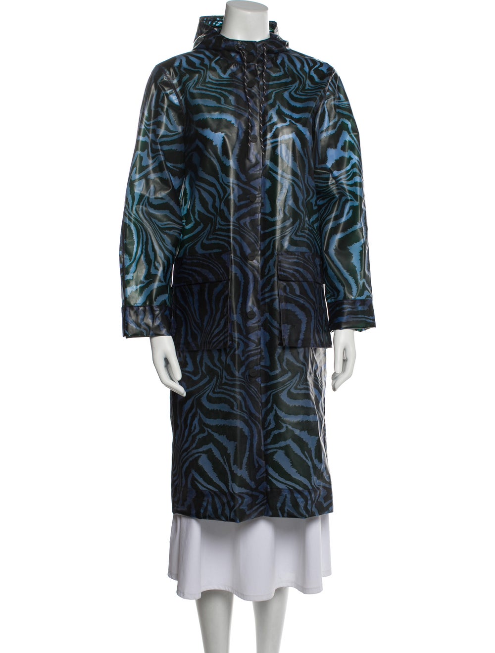 Ganni Animal Print Utility Jacket - image 1