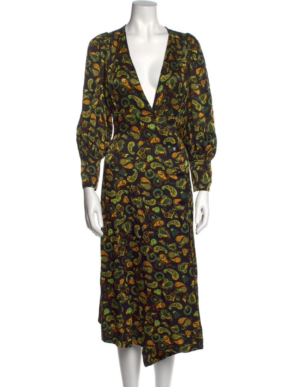 Ganni Floral Print Long Dress - image 1