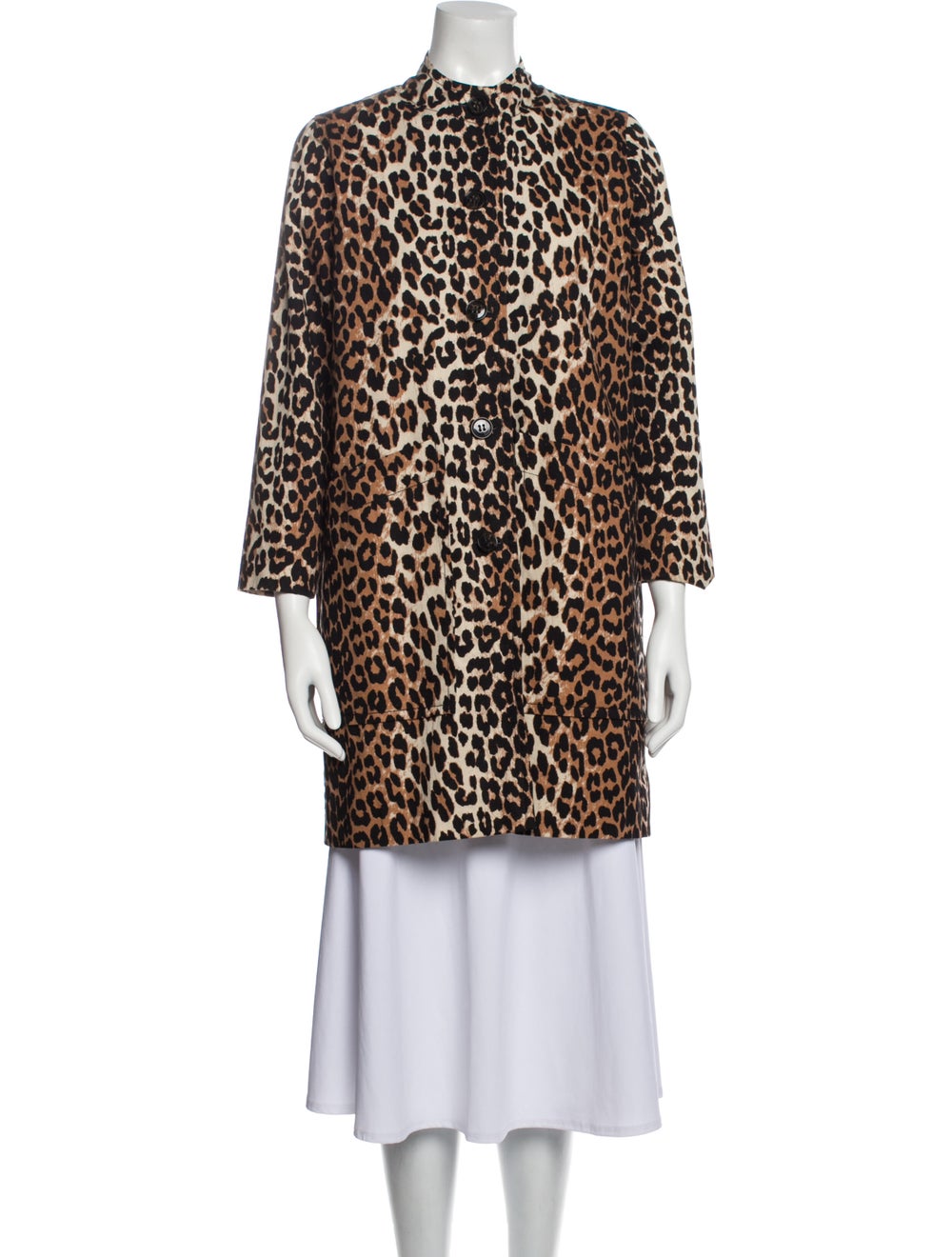 Ganni Animal Print Coat - image 1