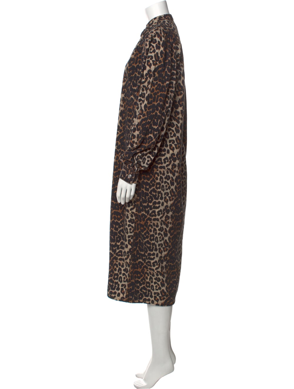 Ganni Animal Print Long Dress - image 2