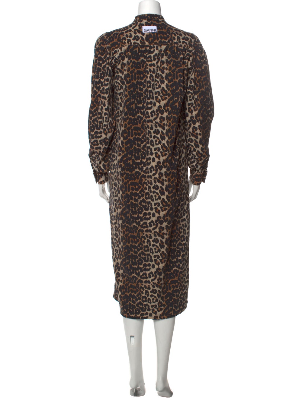 Ganni Animal Print Long Dress - image 3