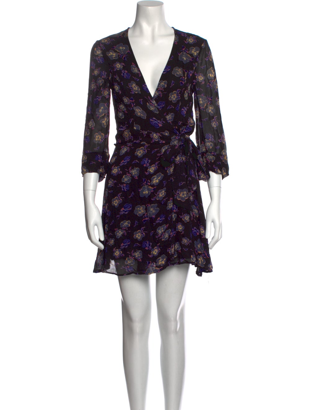 Ganni Floral Print Mini Dress - image 1