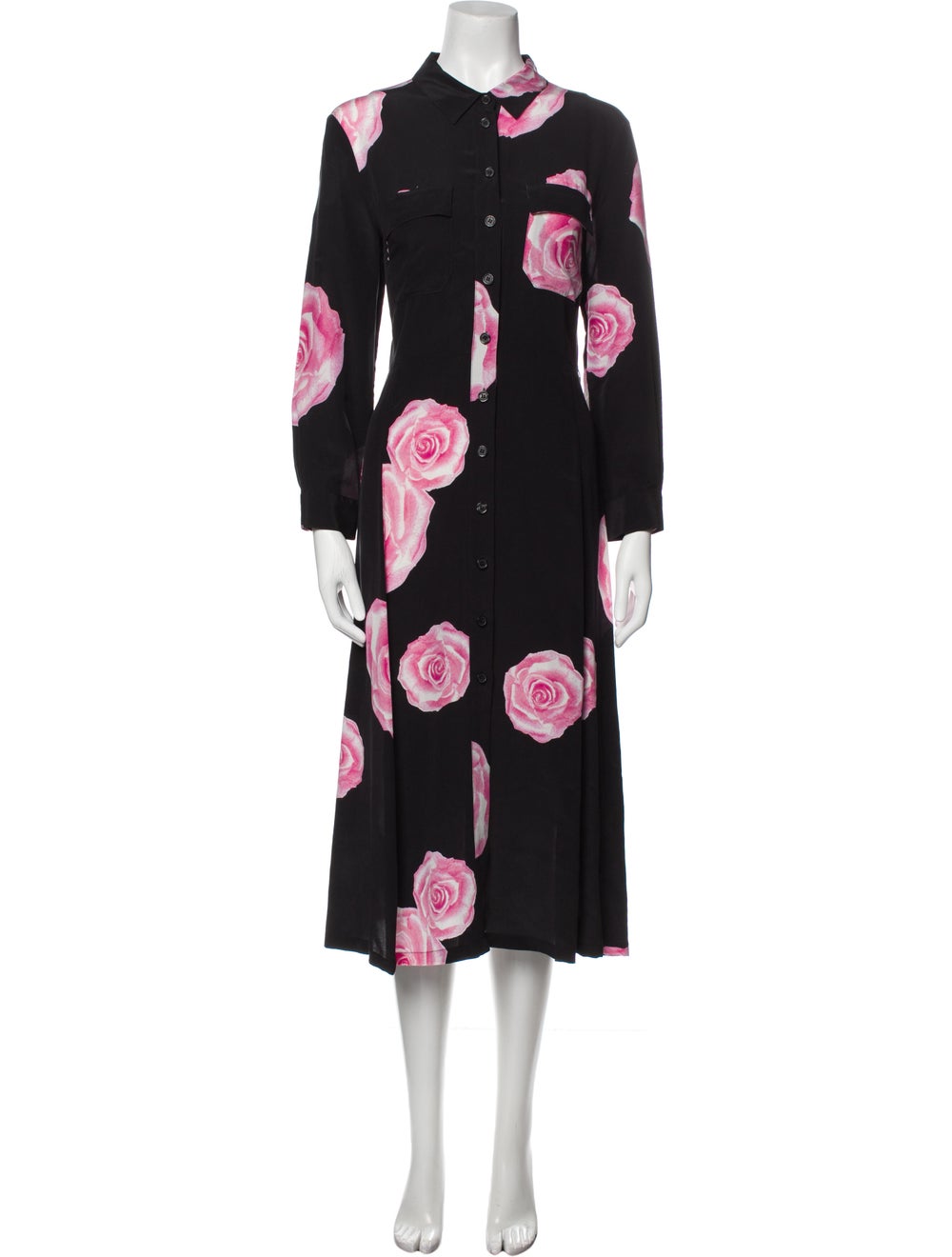 Ganni Floral Print Long Dress - image 1