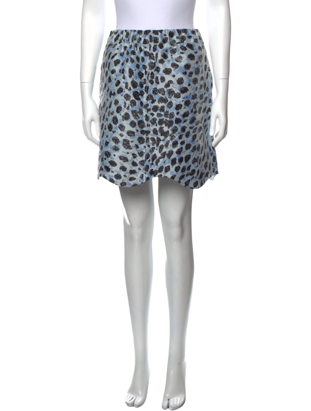 Ganni Animal Print Mini Skirt - image 1
