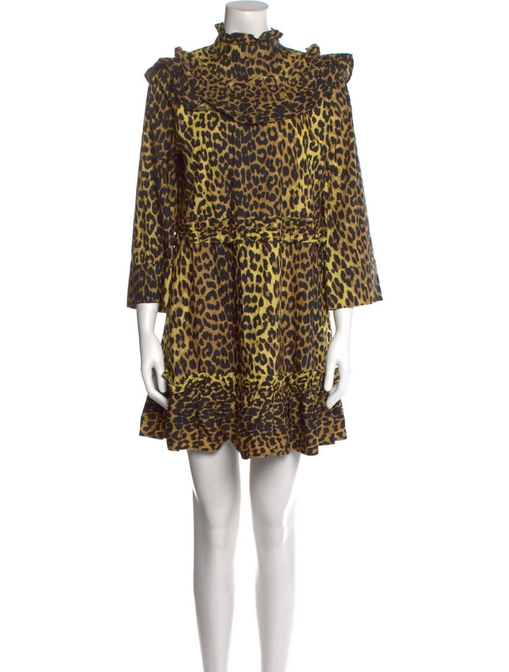 Ganni Animal Print Mini Dress - image 1