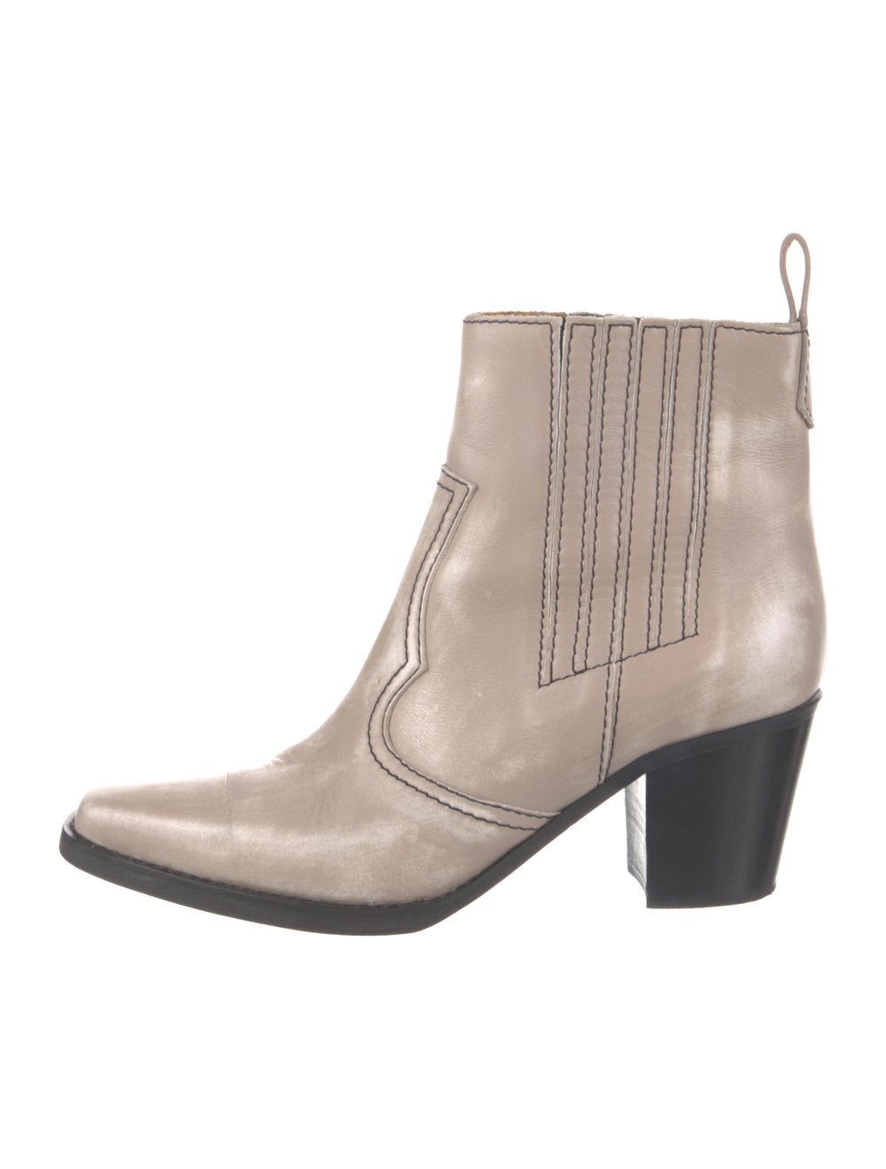 Ganni Leather Western Boots - image 1