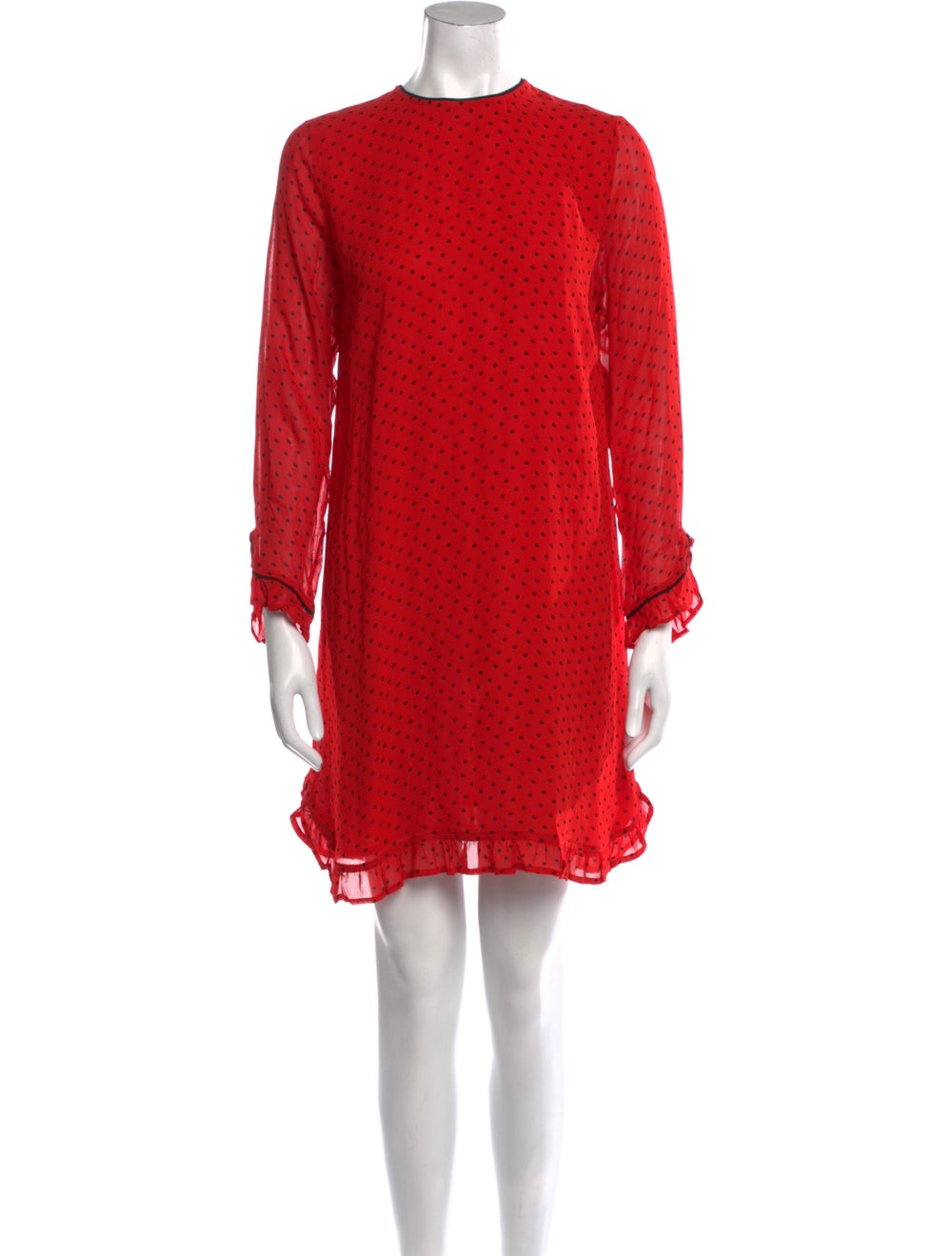 Ganni Crew Neck Mini Dress - image 1