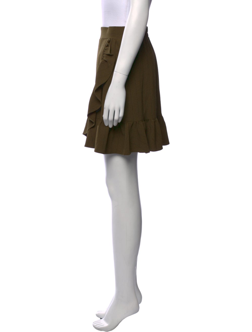 Ganni Ruffle Embellishment Mini Skirt - image 2
