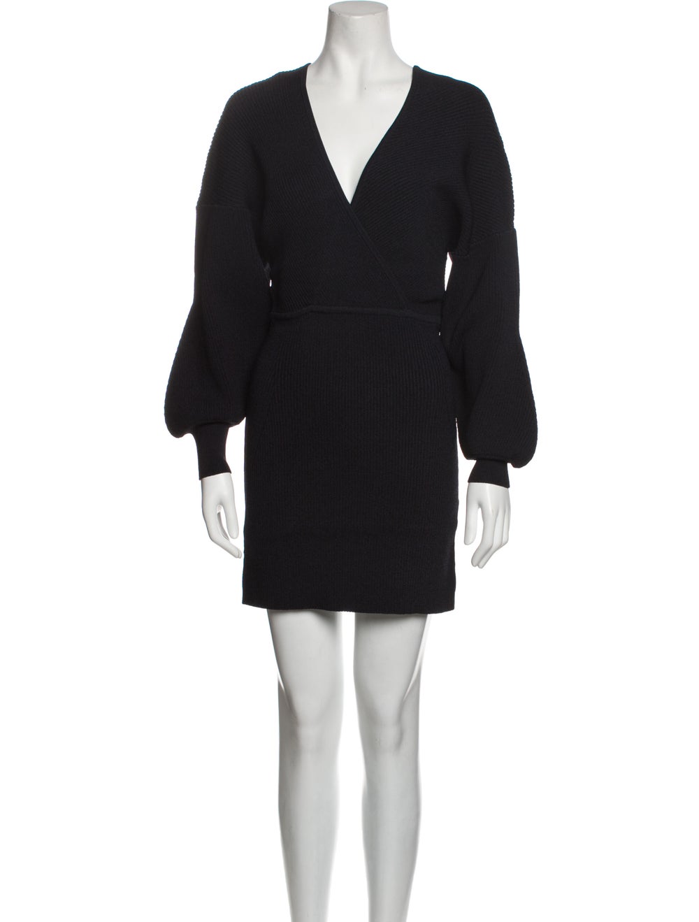 Ganni V-Neck Mini Dress - image 1