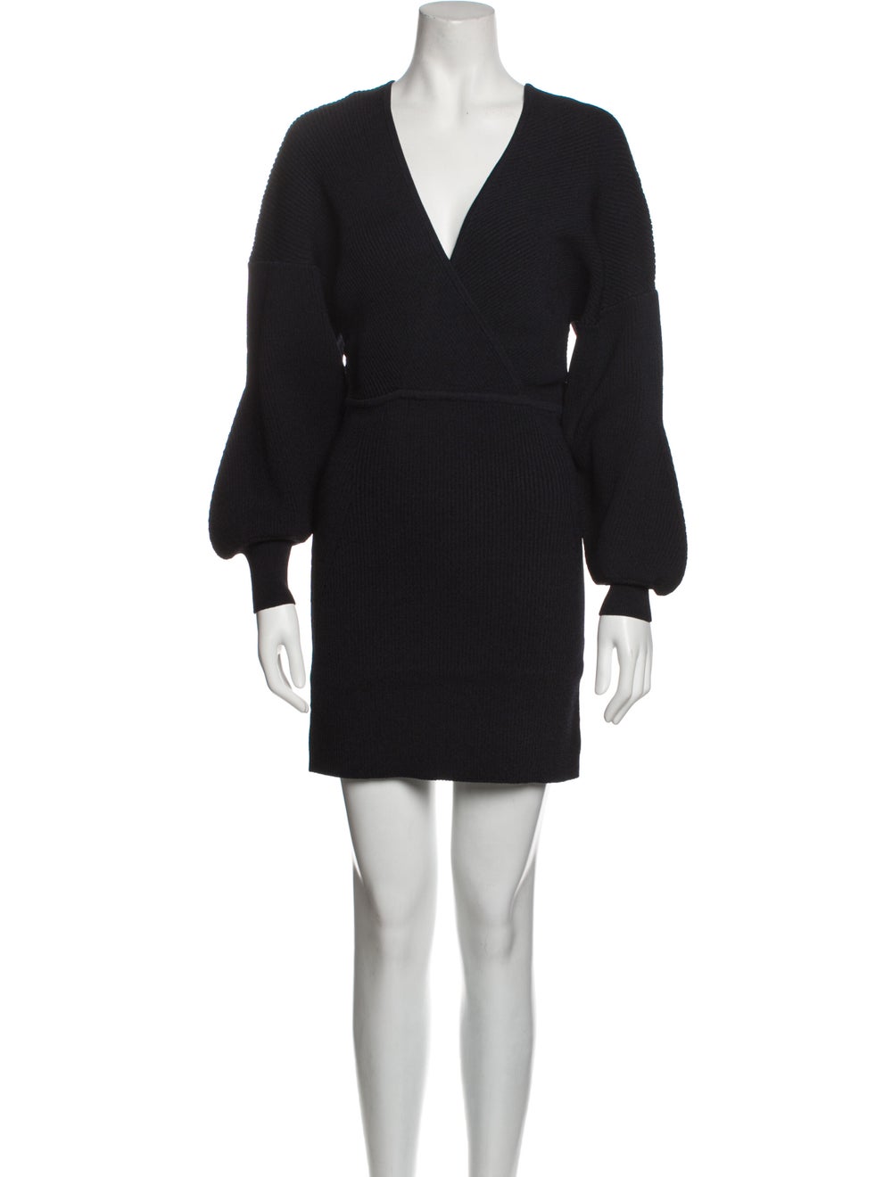 Ganni V-Neck Mini Dress - image 1