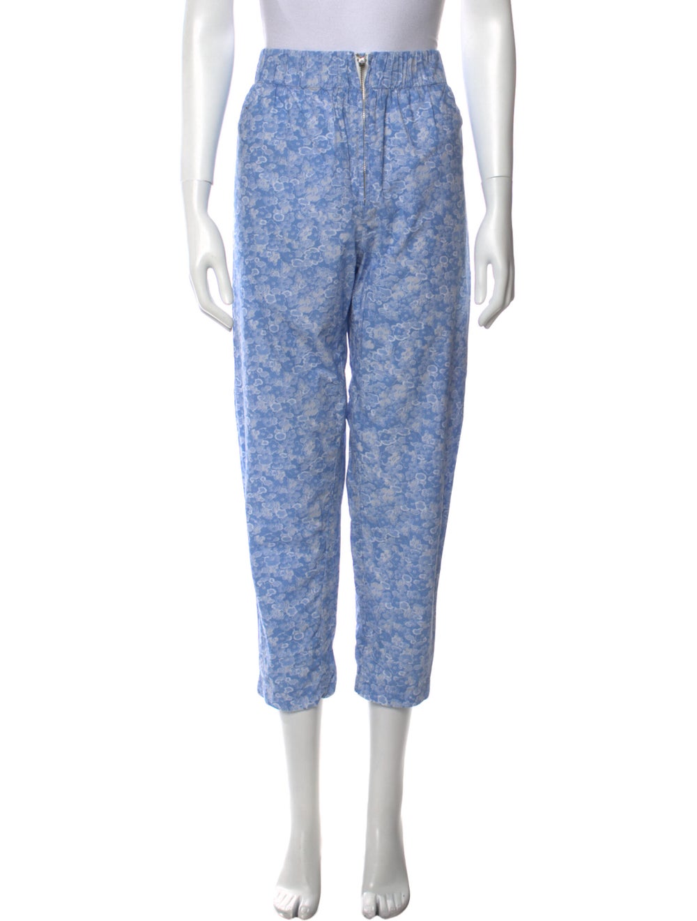 Ganni Printed Straight Leg Pants - image 1