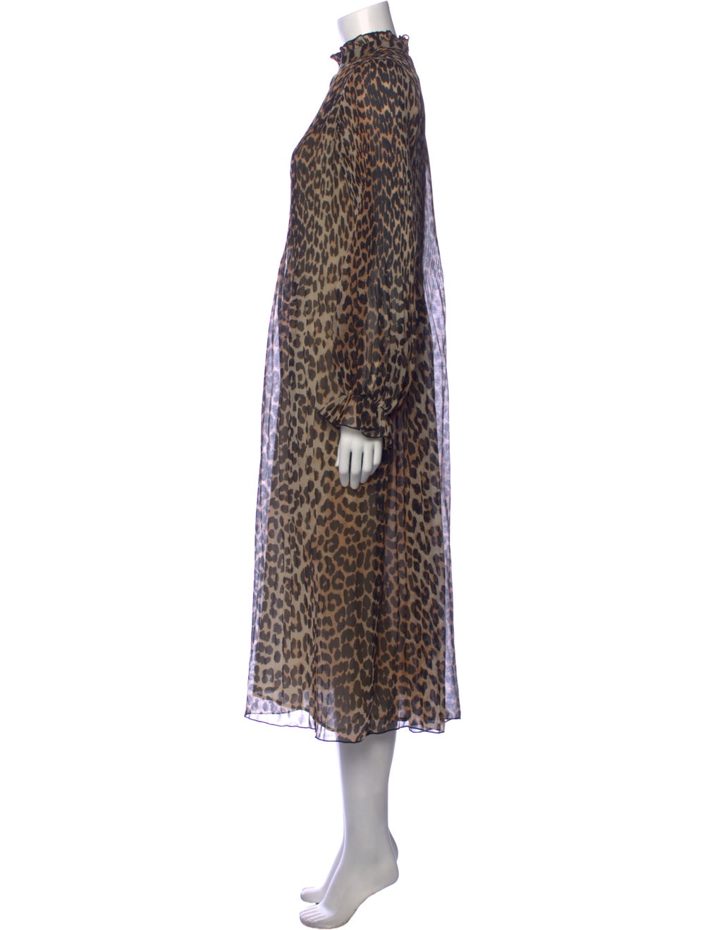 Ganni Animal Print Long Dress - image 2