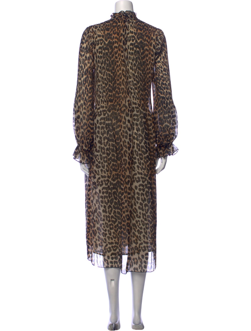 Ganni Animal Print Long Dress - image 3