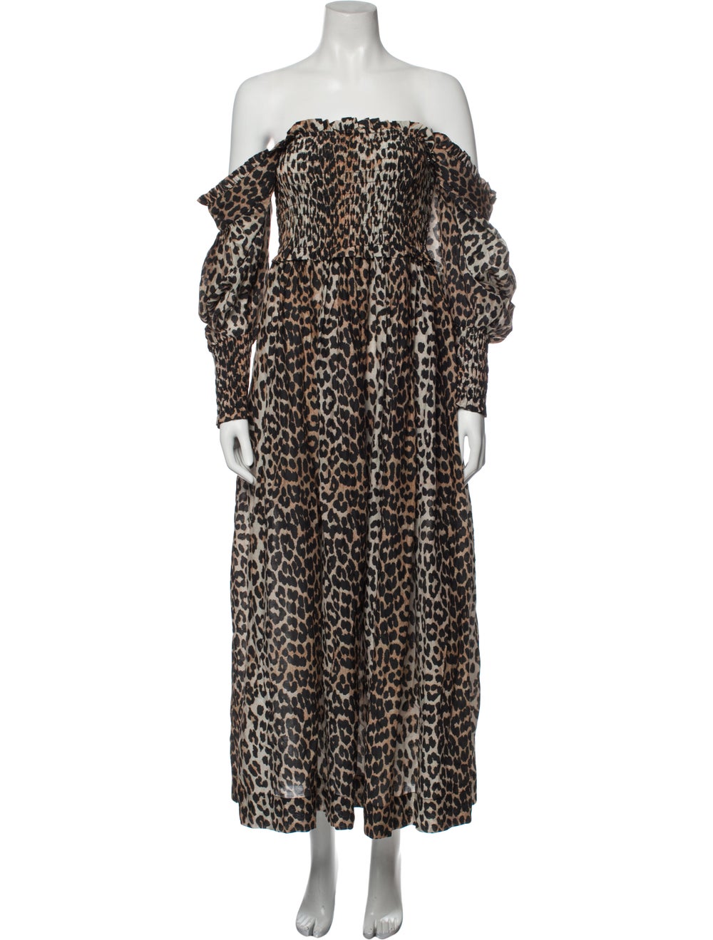 Ganni Animal Print Long Dress w/ Tags - image 1