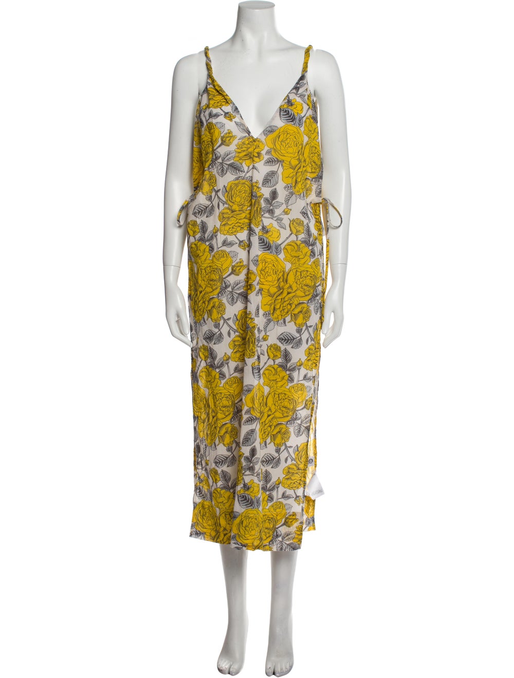 Ganni Floral Print Long Dress - image 1