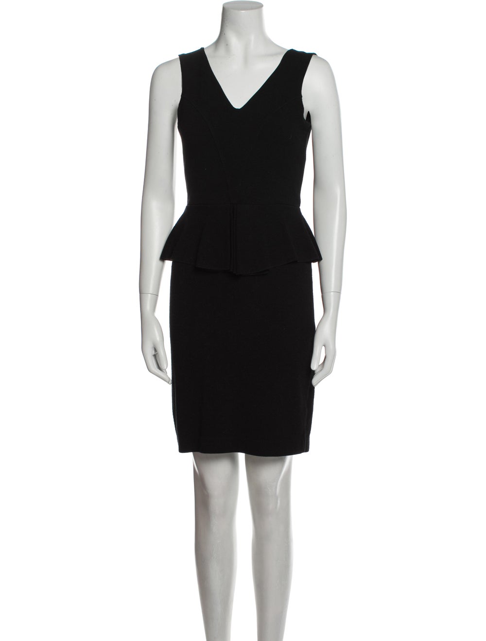 Ganni V-Neck Mini Dress - image 1