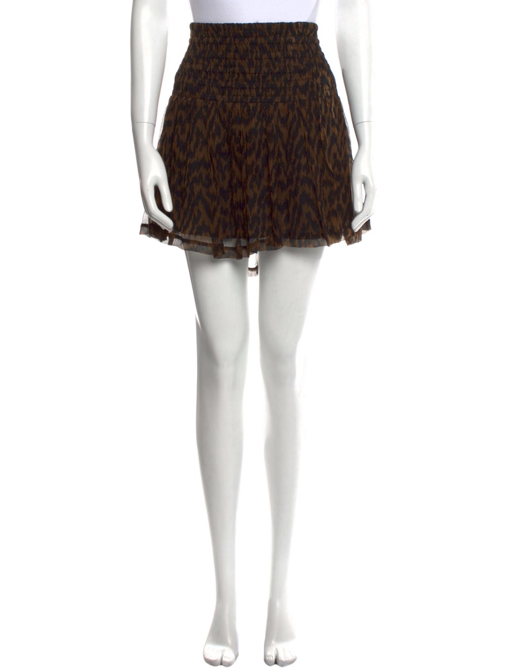Ganni Animal Print Mini Skirt - image 1
