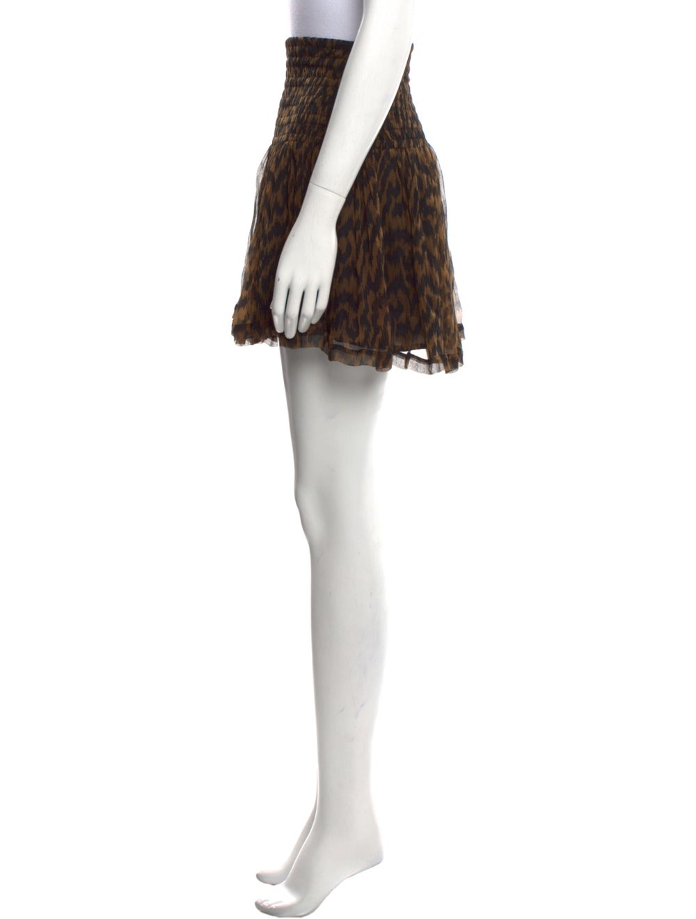 Ganni Animal Print Mini Skirt - image 2