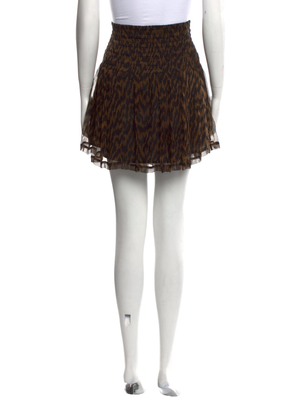 Ganni Animal Print Mini Skirt - image 3
