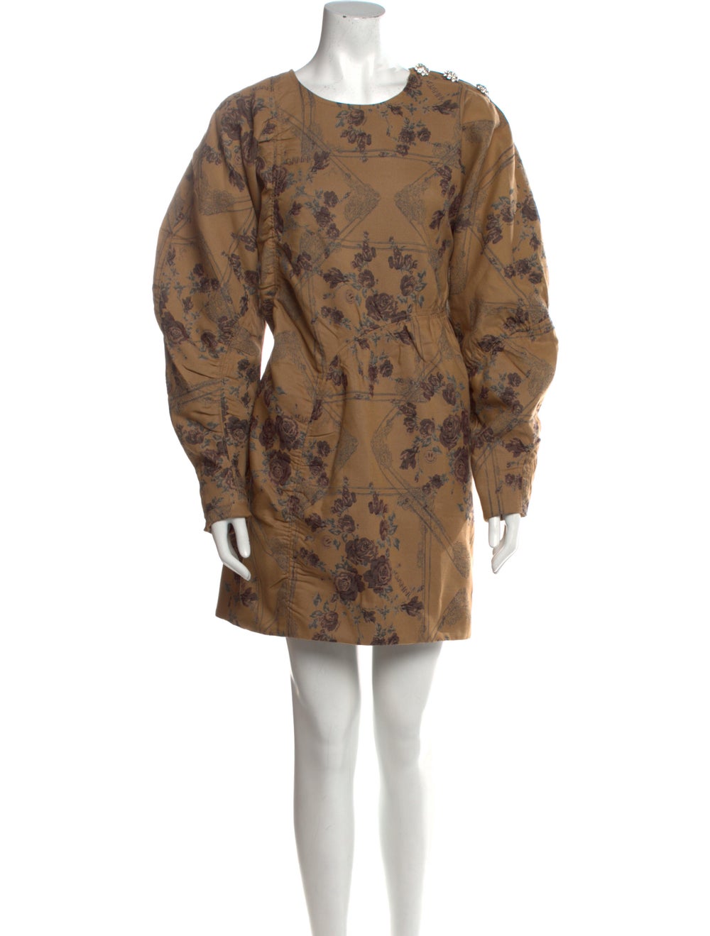 Ganni Printed Mini Dress w/ Tags - image 1