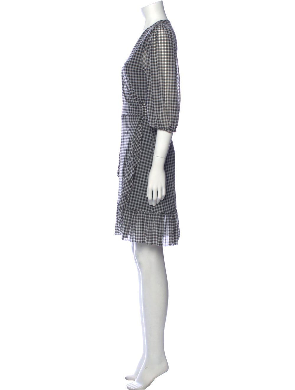 Ganni Plaid Print Mini Dress - image 2