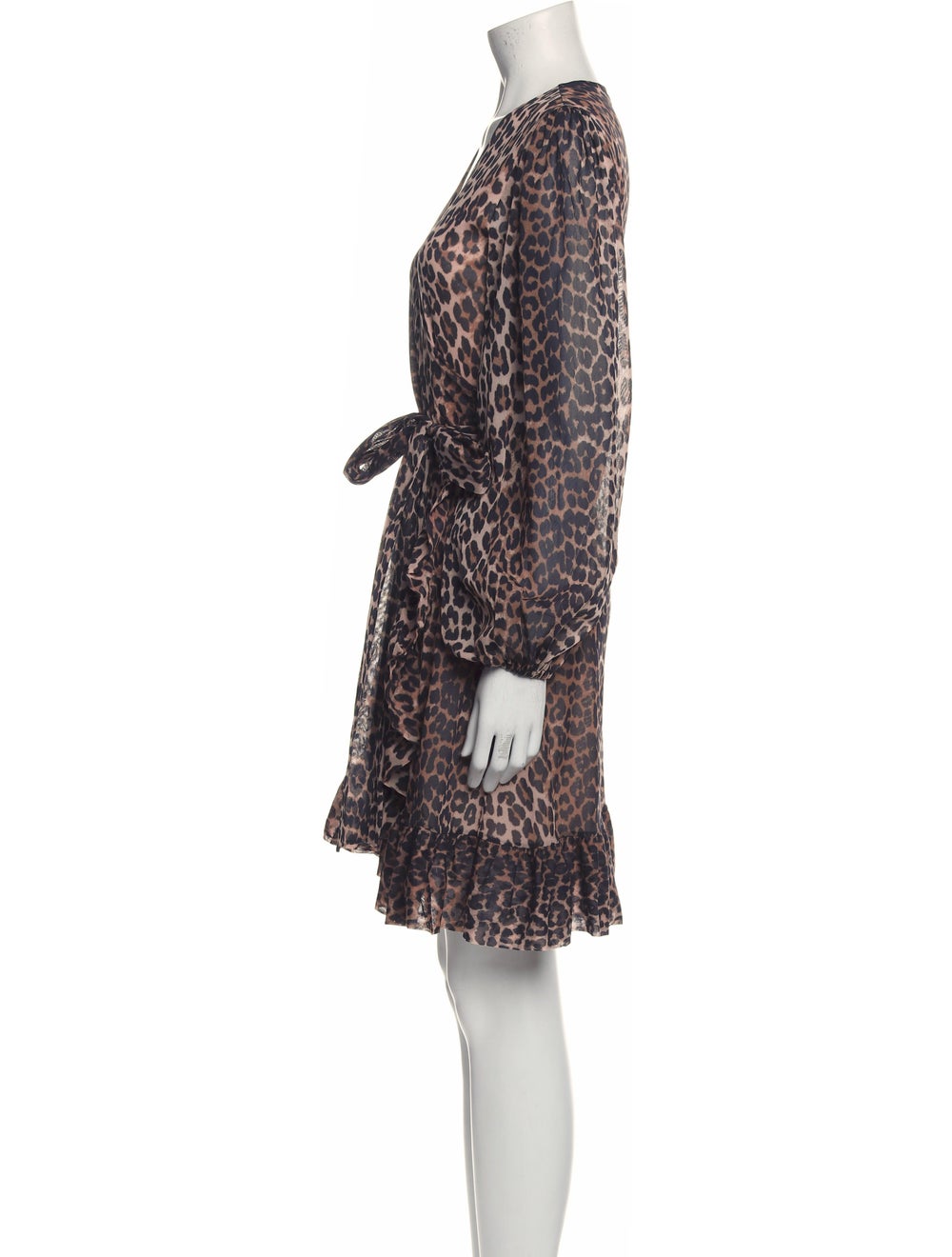 Ganni Animal Print Mini Dress - image 2