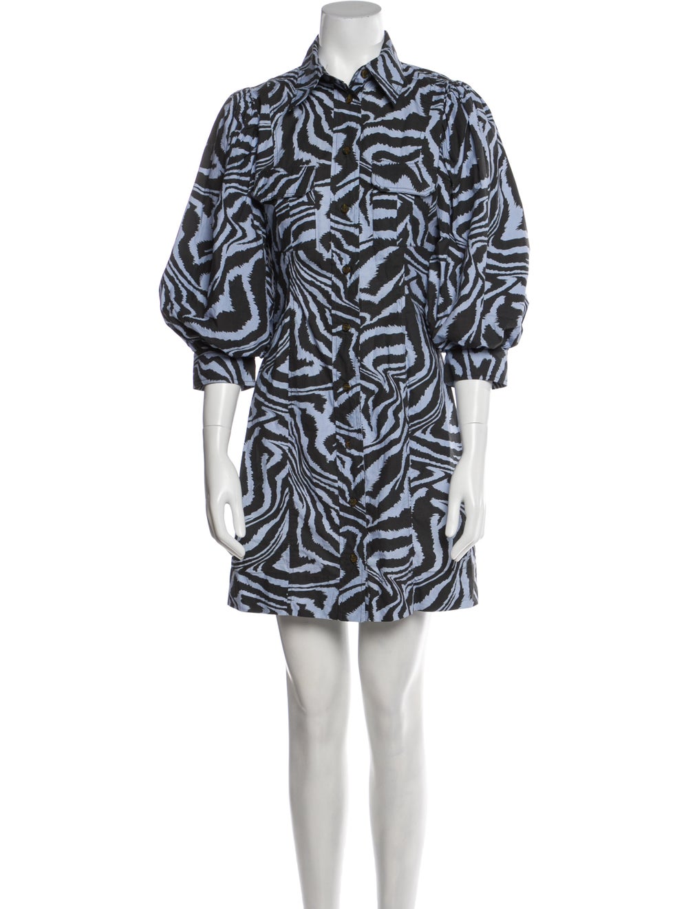 Ganni Printed Mini Dress - image 1