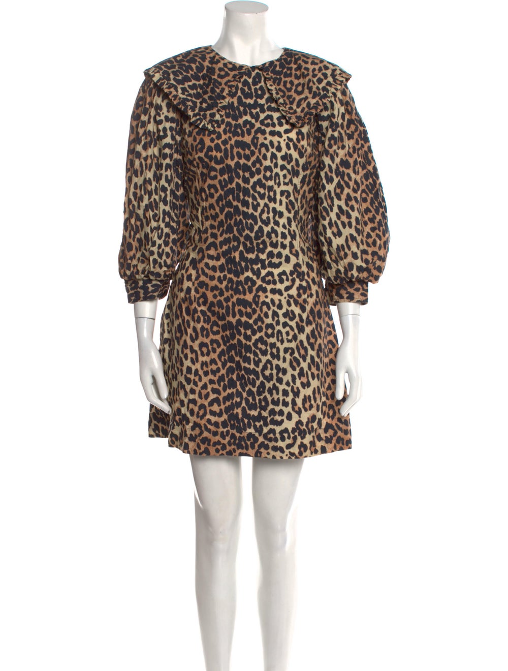Ganni Animal Print Mini Dress - image 1