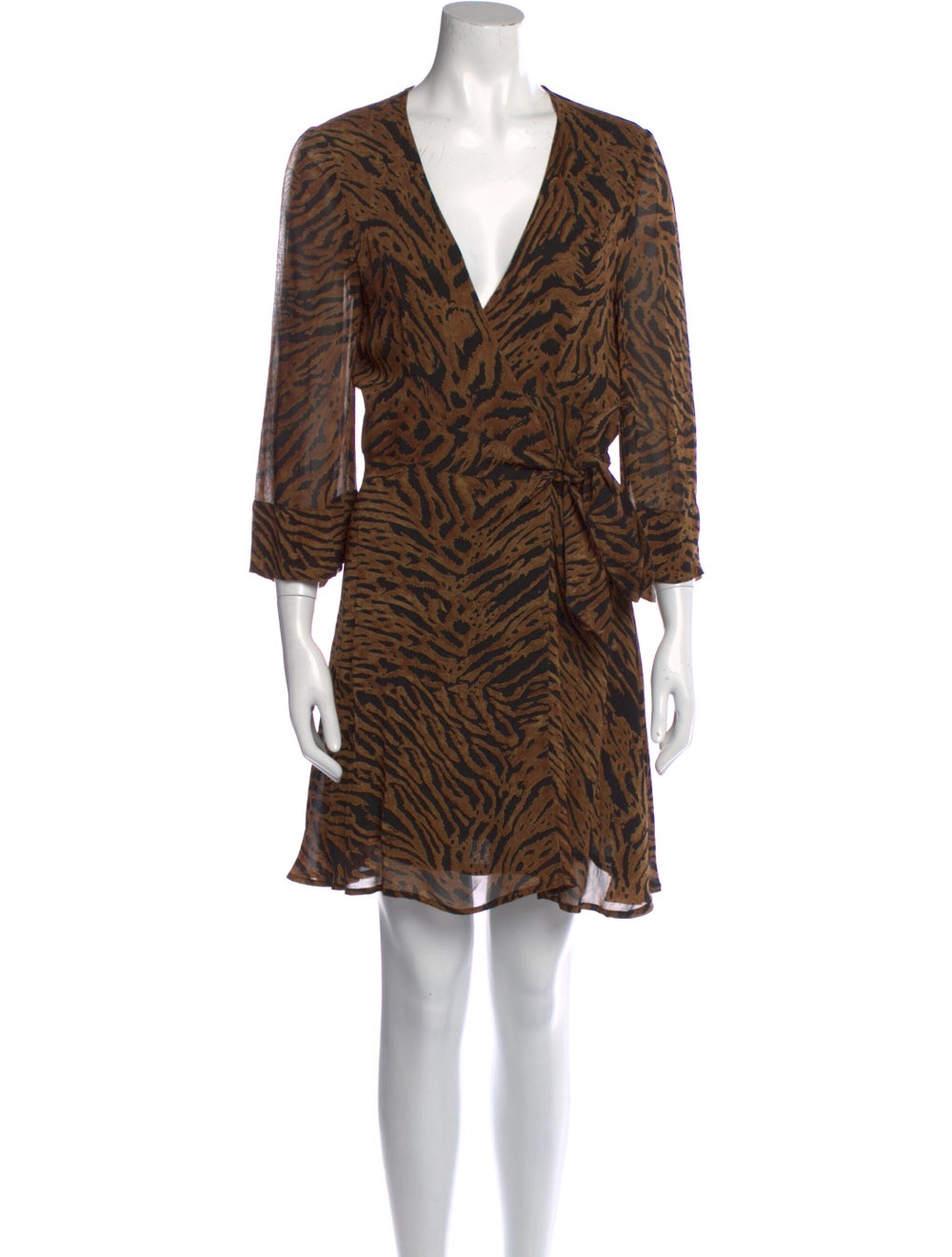 Ganni Animal Print Mini Dress - image 1