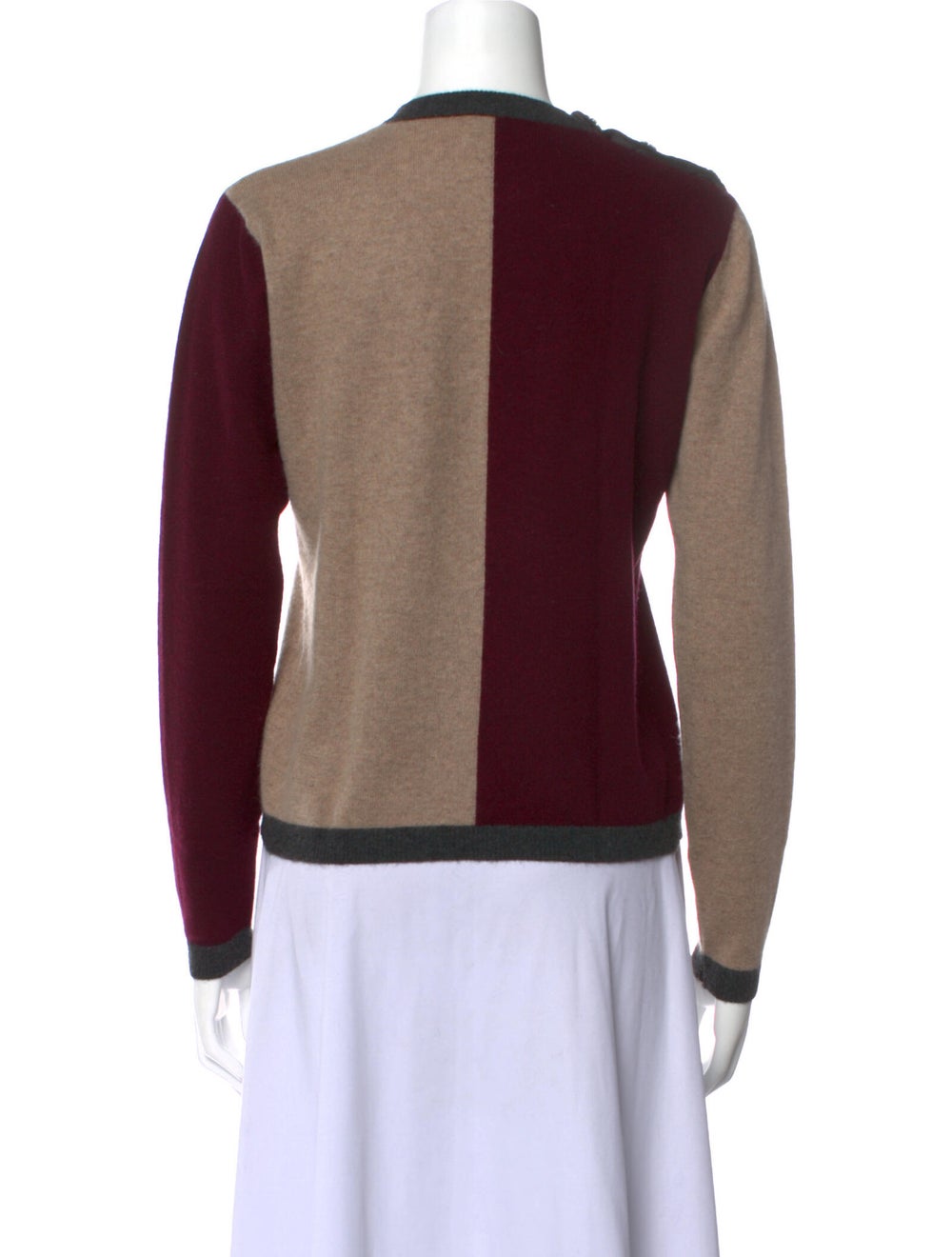 Ganni Cashmere Colorblock Pattern Sweater - image 3