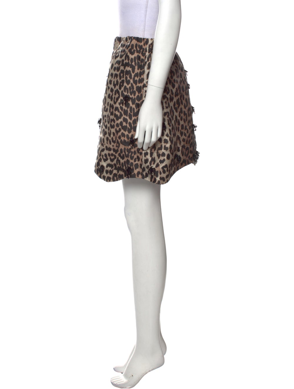 Ganni Animal Print Mini Skirt - image 2