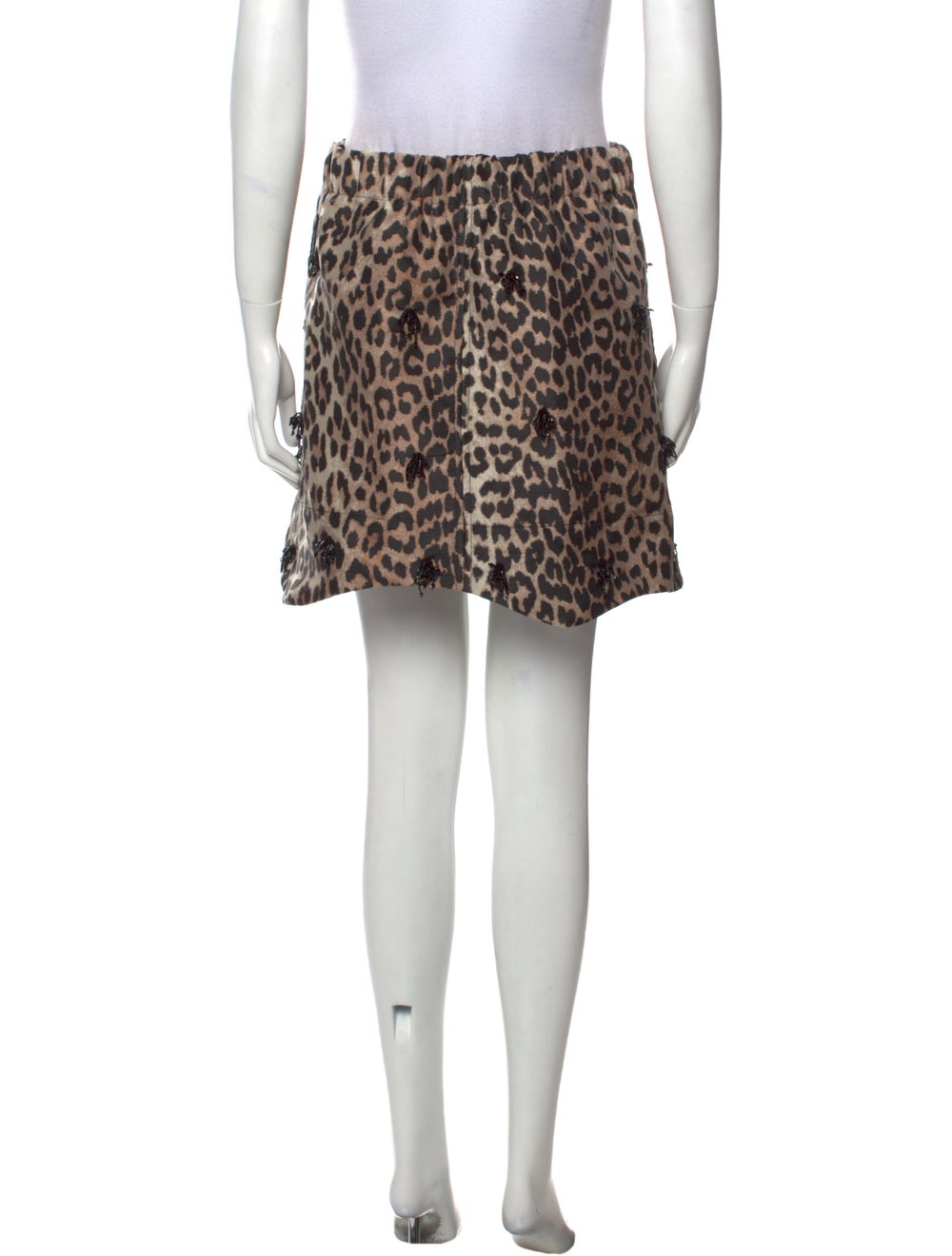Ganni Animal Print Mini Skirt - image 3