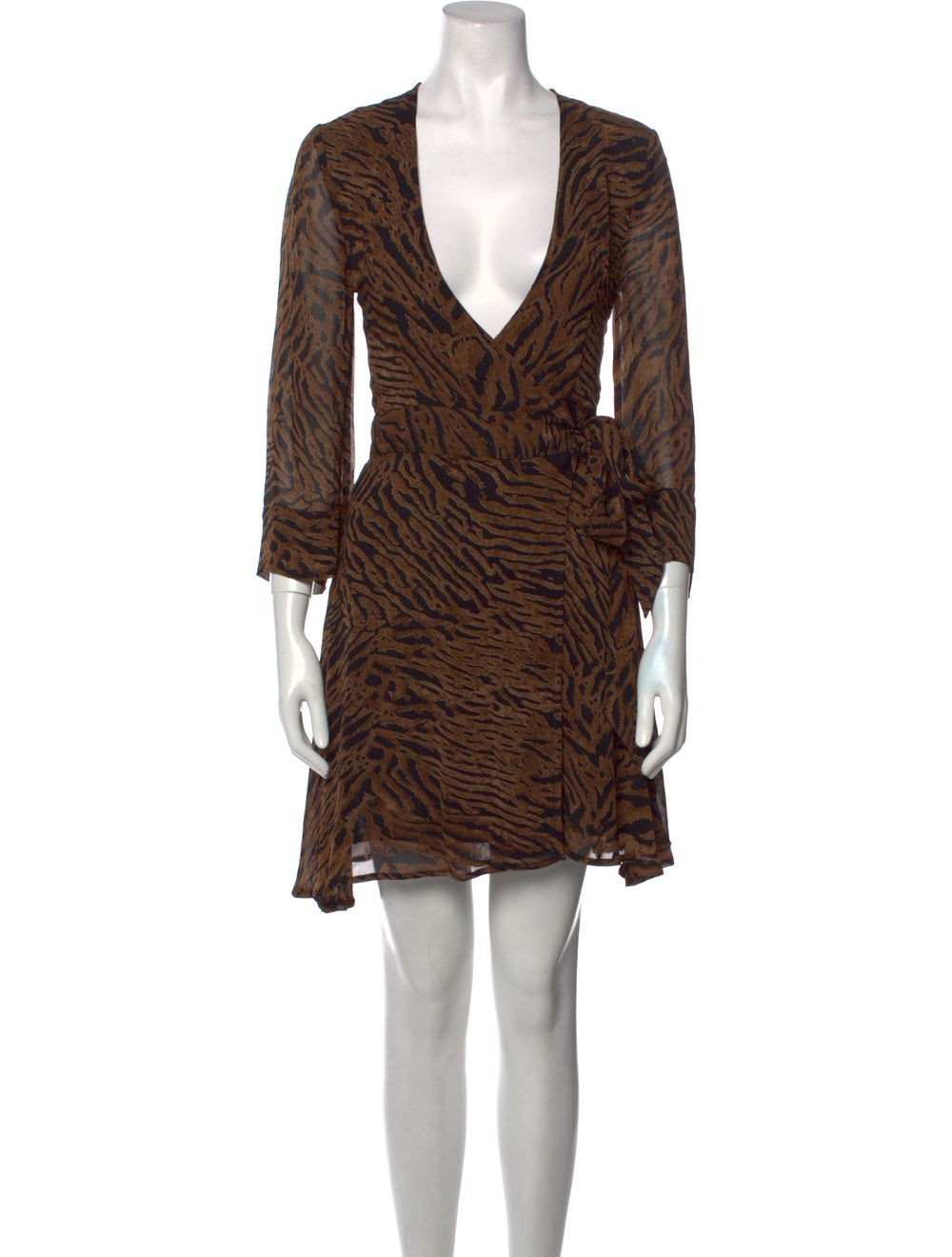 Ganni Animal Print Mini Dress - image 1