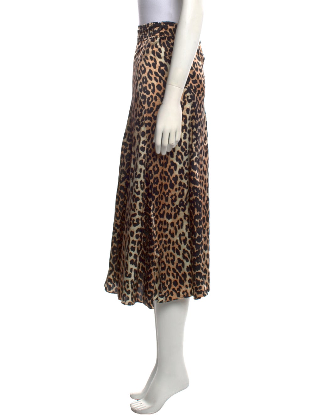 Ganni Silk Midi Length Skirt - image 2