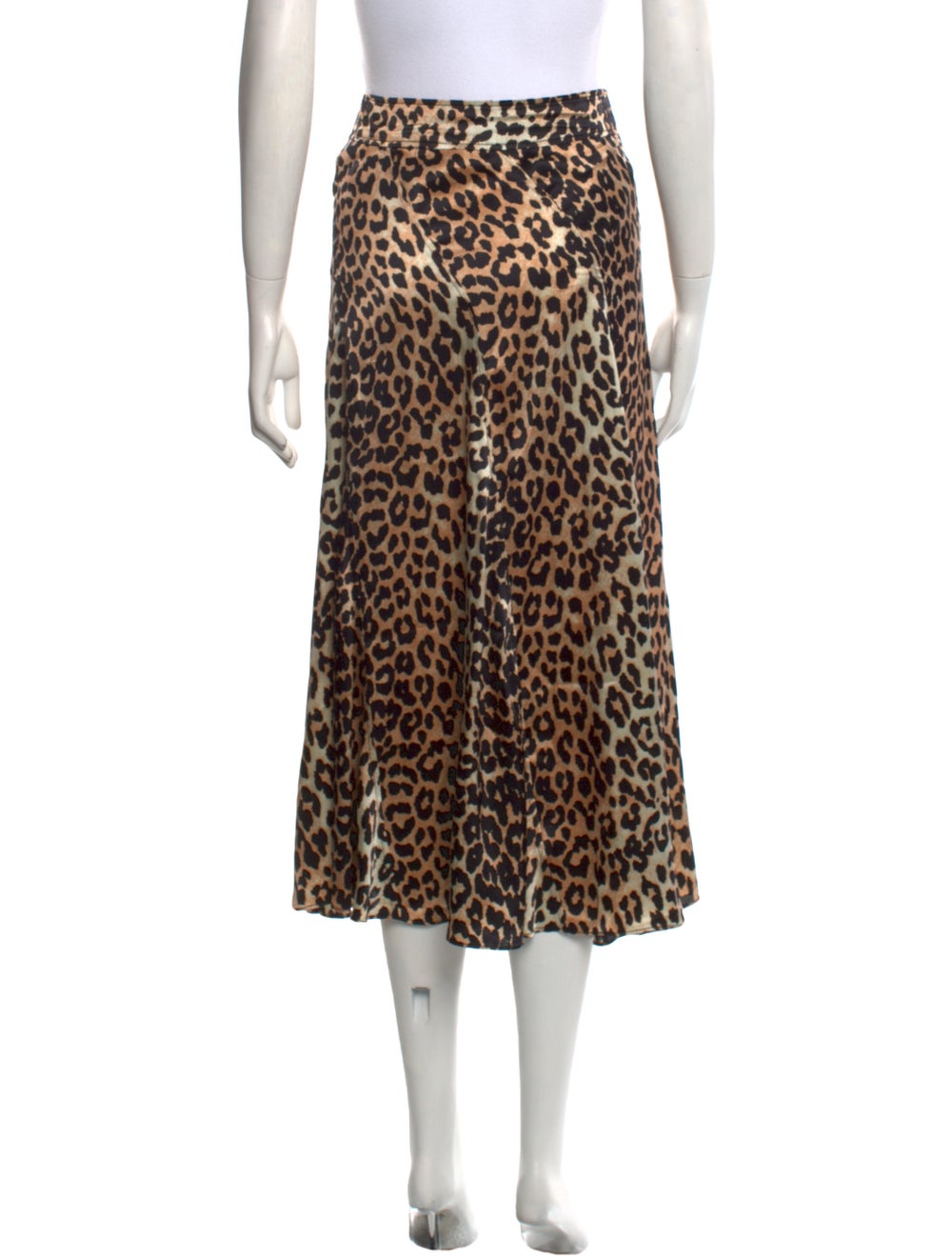 Ganni Silk Midi Length Skirt - image 3