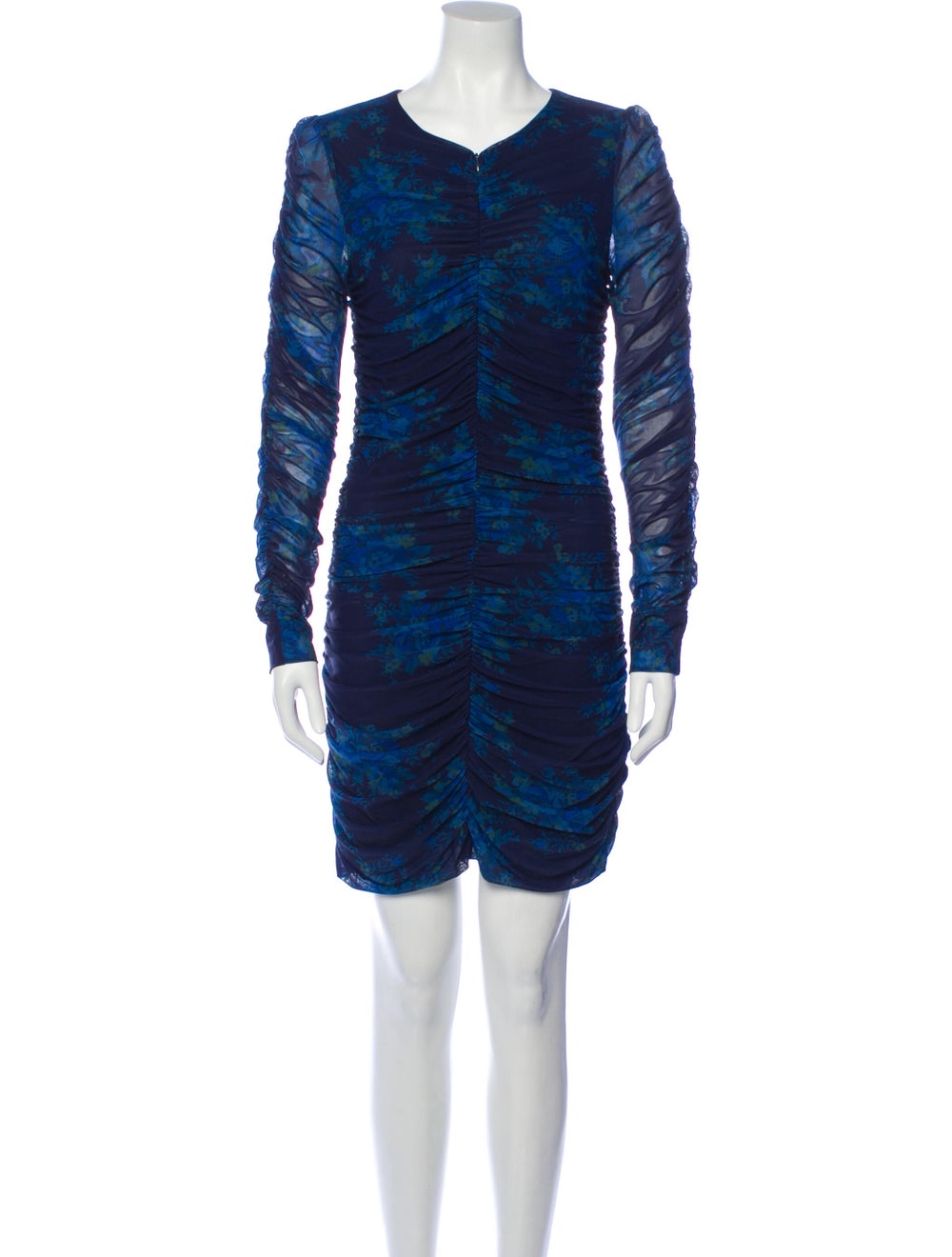 Ganni V-Neck Mini Dress - image 1